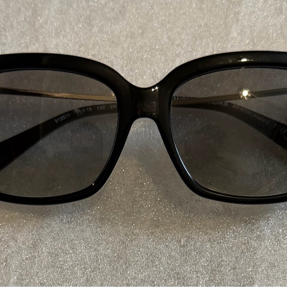 Michael Kors  ABELA MK 6038 Black Square Sunglasses with Dark Lenses - Picture 8 of 9